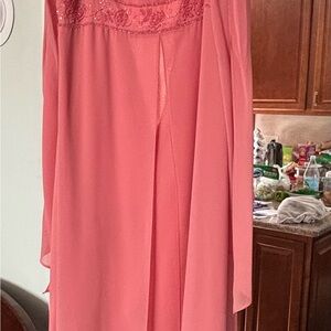 Elegant Pink Embroidered Dress